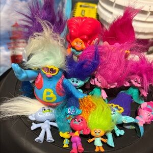 Colorful Troll Dolls Set